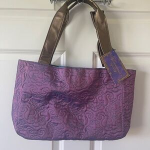 Taylor Swift Purple Quilted Tote Bag